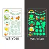 Adesivos de tatuagem de São Patrício à prova d'água verde fluorescente tatuagem temporária descartável infantil adesivos luminosos irlandeses