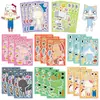 8 Caras de Gatos de Dibujos Animados Lindas Collage Taza de Agua Decorativa Funda para Teléfono Móvil Tableta Juguetes Impermeables para Niños Pegatinas de PVC