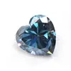 Corazón de Color Moissanita Color D Púrpura Emperador Naranja Rojo Azul Marino Alienígena VVS Mosan Piedra Desnuda Suministro de Fábrica