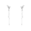 Pinza de Oreja con Borla de Mariposa de Hada Súper para Mujer, Pinza de Oreja de Ala de Ángel de Diseño de Nicho de Moda sin Perforación para Mujer