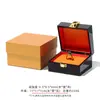 Caja de Joyería de Oro de Alta Gama, Anillo Pintado, Colgante, Pulsera, Caja de Tres Oros para Boda, Caja de Almacenamiento, Caja de Embalaje con Tapa abatible