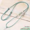 Cuerda para collar de jade Dongling de alta gama hecha a mano con hebilla de seguridad, cuerda trenzada para atar colgante de jade, jade Hetian dorado, cuerda para el cuello de cera de abeja