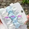 Elástico de Cabelo Floral de Chiffon Suave Estilo Coreano para Meninas, Corda de Cabelo Elástica Alta para Coque