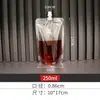 Bolsas para Envasado de Jugo de Té con Leche, Bolsas Desechables para Bebidas de Jugo y Leche de Soya, Bolsas con Boquilla para Cerveza de Material de Grado Alimenticio