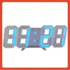 Reloj Digital LED 3D Inteligente Reloj Despertador Electrónico Transfronterizo Reloj de Pared para Sala de Estar Temperatura Interior