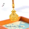 Cor duradoura não desbota Vietnã ouro de areia mãe bebê colar corrente de suéter pingente de diamante corrente da clavícula presente feminino método antigo
