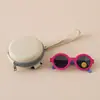 Gafas de sol plegables para niños niños y niñas protección UV gafas de sol de dibujos animados gafas de bebé para niñas moda para mujer