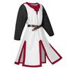 Amazon Disfraz de Halloween Túnica de Deseo Au8689 Abertura Patchwork Top para Hombre Tema Medieval