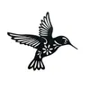 Decoración de Pared Metálica de Animales Arte Negro Decoración Decorativa de Pared Logo Decoración Hogar Sala de Estar Decoración de Pared