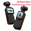 Cámara Gimbal de Bolsillo de Alta Definición 5K Transfronteriza, Grabadora de Ciclismo con Reconocimiento Facial, Cámara de Vlog Exterior Eis Antivibración