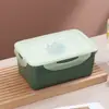 Lonchera Estilo Japonés Bento, Aptas para Microondas, Lonchera Portátil para Estudiantes y Trabajadores de Oficina, Lonchera para Ensaladas, Caja Compartimentada para Mantener Fresco