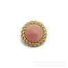 Venta Directa de Fábrica Metal Resina Doble Botón Retro Retorcido Borde Dorado Abrigo Suéter Hanfu Botones Decorativos