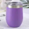 Taza de Huevo de Acero Inoxidable de 12 oz para Café Transfronteriza de Amazon, Taza de Huevo de Doble Capa, Taza de Huevo al Vacío, Copa de Vino con Forma de Cáscara de Huevo, Taza de Regalo