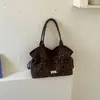 Bolso tote de nicho retro con estampado de leopardo, bolso grande de mujer, nuevo modelo de otoño 2026, bolso de hombro de alta gama para el trabajo