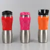 Venta Directa de Fábrica Plástico Portátil Taza de Agua Coche Acero Inoxidable Taza de Coche Doble Pared Aislada Taza Térmica