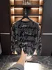 Sudadera de Felpa con Mangas Largas, Estampado de Letras, Diseño Versátil de Lujo de Alta Gama para Hombre, Estilo Nuevo 2026 con Rasgaduras y Lentejuelas, Otoño e Invierno