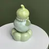 Artículo popular: Adorno de calabaza pequeña de cerámica giratoria de cristal, ideal para mesas de té, salas de estar o como decoración creativa para coche.; perfecto como regalo