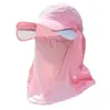 Sombrero con Visera Retráctil para Protección Solar para Mujeres, Protección UV de Verano, Transpirable, Máscara de Protección Solar Integrada para Cara y Cuello Completo