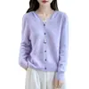 Cárdigan con capucha de punto premium transfronterizo 100% lana, sencillo y pulcro, adecuado tanto para llevar solo como en capas, ropa casual de primavera y otoño