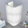 Cortina de ducha para baño, tela curva sin perforaciones, cortina de baño gruesa, cortina divisoria, cortina de ducha, venta al por mayor