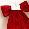 Lazo Rojo Grande de Terciopelo para Colgar en el Árbol de Navidad Decoración de Boda Decoración Festiva de Año Nuevo