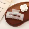Pinza de Tiburón Sirena Iridiscente Tamaño Grande Garra de Acetato Imitación para Mujeres Pasador Trasero de la Cabeza Pinza para Moño de Cabello Accesorios para el Cabello al por Mayor