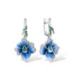 Cao Shi Metal Overlock Conjunto de Joias Florais Flor Trombeta Pequeno Fresco Pastoral Joias Estilo Floresta Estilo Diário
