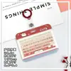 Portatarjetas de Teclado de Alto Valor Horizontal Abs Tarjeta de Identificación de Estudiante Tarjeta Escolar Portatarjetas de Agua Portatarjetas de Identificación para Hombres y Mujeres Cubierta Protectora Transfronterizo