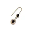 Horquilla con colgante de gota de agua simple transfronteriza con diamantes de imitación, cadena para la frente, cadena para el cabello, estilo europeo y americano