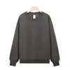 Sudadera Redonda de Algodón Chino y Forro Polar Zorro Plateado de Otoño e Invierno, Camiseta Básica de Manga Larga, Sudadera de Forro Polar Lisa para Hombre
