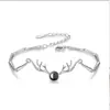 100 Idiomas Te Amo - Pulsera Te Tengo para Mujer, Estilo Celebridad de Internet, Sencilla y Personalizada, Estilo Bosque, Regalo Personalizado para el Día de San Valentín
