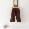 Pantalones de Ropa Infantil Estilo Coreano Ins Primavera y Otoño Nuevo Pana Casual Combinable para Niños y Niñas