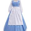 La Bella y la Bestia Traje de Juego Traje de Princesa Bella Fiesta Temática Traje de Criada de Bell cosplay Traje de Actuación