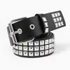 Nuevo Cinturón Punk Europeo y Americano Pirámide cybery2k Subcultura Gótico Remache de Perla Cinturón Cinturón de Mujer