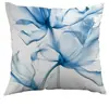 Funda de Almohada Transparente de Tulipán Azul de Venta Caliente de Amazon Transfronteriza para Oficina y Dormitorio