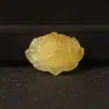 Pendente de Lótus de Calcedônia Natural Pingente Flor da Fortuna de Ágata Acessórios para Joias DIY Brincos Pulseira Colar Pingente de Jade