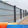 Caixa de Construção de PVC Sanduíche de Metrô Espuma Construção de Engenharia Canteiro de Obras Chapa de Aço Colorida Cercas de Ferro Externas Fabricantes