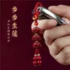 Chaveiro de cinábrio cru, cinábrio dourado-púrpura de alto teor, pingente de ano do zodíaco, acessório de bolsa, joia de presente, atacado e dropshipping
