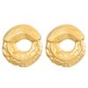 Pendientes Martillo Irregulares de Personalidad Europea y Americana para Mujer Pendientes Cuadrados de Acero Inoxidable con Textura Pendientes de Temperamento con Sentido Avanzado Transfronterizos