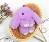 Lindo Colgante de Conejo de Peluche para Bolso, Colgante de Accesorio de Peluche, Colgante Llavero de Conejo Rex