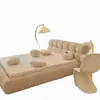 Cama Sencilla de Profiterol 1.8m Cama Doble para Dormitorio Principal 1.5m Apartamento Pequeño Almacenamiento en Casa Cama de Bodas con Forma de Nube