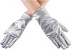 Guantes Blancos de Joyería Satén de Seda Super Largos Protección Solar Alta Gama Fotográficos Elásticos Etiqueta Joyería Vestido Negro Supervisión Compra