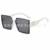 Nuevas gafas de sol europeas y americanas con montura grande, gafas de sol con protección UV, gafas de sol casuales de moda para mujer, gafas de sol famosas en Internet, gafas adelgazantes que combinan con todo.