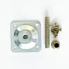 Conector plano de cuatro lados con conector cuadrado de hierro engrosado para pata de sofá, banco, mesa y silla, conector de pata de madera, fijación