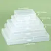 Caja Cuadrada de 15 mm, Caja Cuadrada para Accesorios, Caja Transparente para Herramientas de Arte, Caja de Almacenamiento para Pinceles de Pintura al Óleo, Caja para Pinceles de Gouache con Tapa
