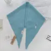 Bufanda Triángulo de Punto Color Puro 100% Lana Coreana 2026 Nueva Versátil Multifuncional Decorativa Bufanda Pequeña Pañuelo para la Cabeza para Mujeres
