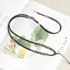 Cuerda de Jade Colgante Estilo Chino Cuerda Trenzada Hecha a Mano de Alta Gama para Atar Colgante de Hebilla de Paz de Jade Hetian Cadena para Suéter