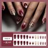 Unhas postiças estilo europeu e americano, estilo francês, com aplicação de diamantes, para uso em diferentes regiões, prontas para venda por atacado.