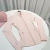 Jaqueta Rosa Dourado Crepúsculo Terceira Geração Sem Tela Gola Alta Jaqueta Feminina Fina Look Emagrecedor Roupas Esportivas Fitness Yoga