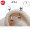 Brincos de Stud Liga de Titânio G23 Chifre de Diabo 0.9 Rosca Externa Stud de Lábio Stud de Osso da Orelha Cabeça de Touro Acessórios de Joia para Piercing Cabeça